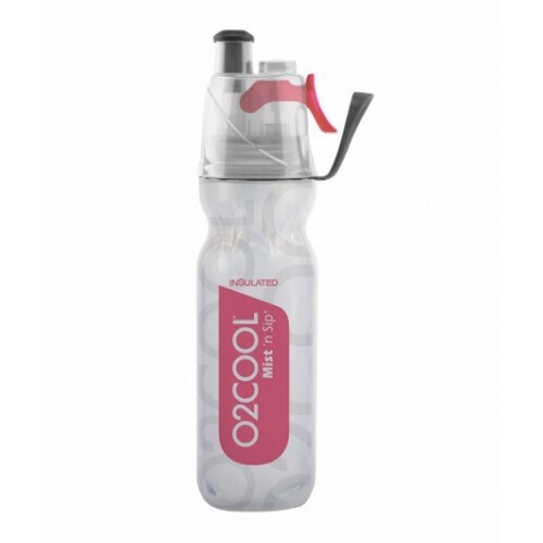 NEW 02 COOL MIST 'N' SIP ARCTIC SQUEEZE 18oz 530ml DRINK BOTTLE RED 02COOL O2COOL