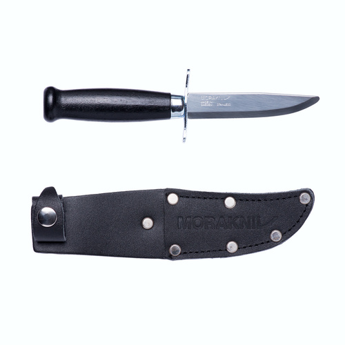 MORAKNIV Scout 39 BLACK Stainless Fixed Blade Outdoor Knife + Sheath 12480