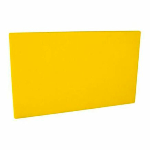 Yellow HACCP Polyethylene Cutting Chopping Reversible Board 450 x 610 x 13mm