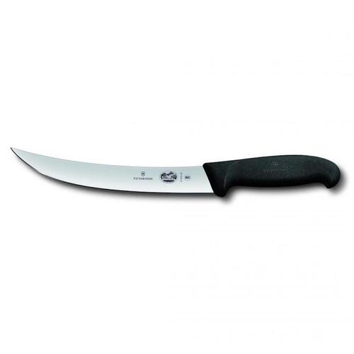 Victorinox 8" / 20cm Narrow Curved Breaking Knife With Fibrox Handle - Black 5.7203.20