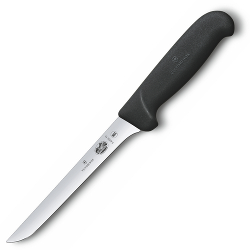 Victorinox 15cm Extra Narrow Boning Curved Butcher Knife 5.6203.15 - Black 