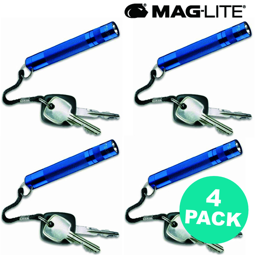 NEW MAGLITE BLUE 4 X SOLITAIRE FLASHLIGHT MADE IN USA