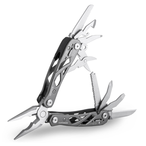 GERBER SUSPENSION Multi Tool Scissors Saw Plier Knife Screwdriver Stainless Steel