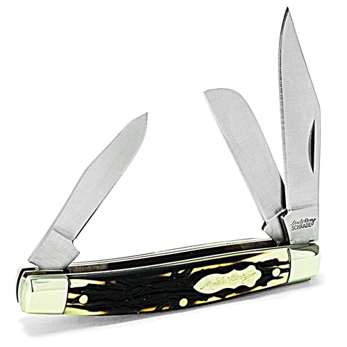 NEW SCHRADE Rancher YU834UH 3 Steel Blade Uncle Henry Pocket knife 