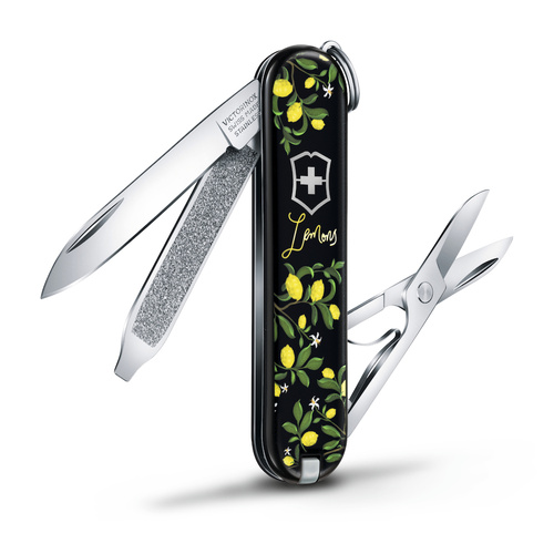 SWISS ARMY VICTORINOX WHEN LIFE GIVES YOU LEMONS 35444 CONTEST CLASSIC MULTITOOL 