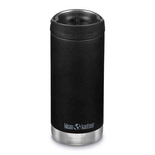 KLEAN KANTEEN INSULATED TKWIDE 12OZ / 355ML WITH CAFE CAP - SHALE BLACK