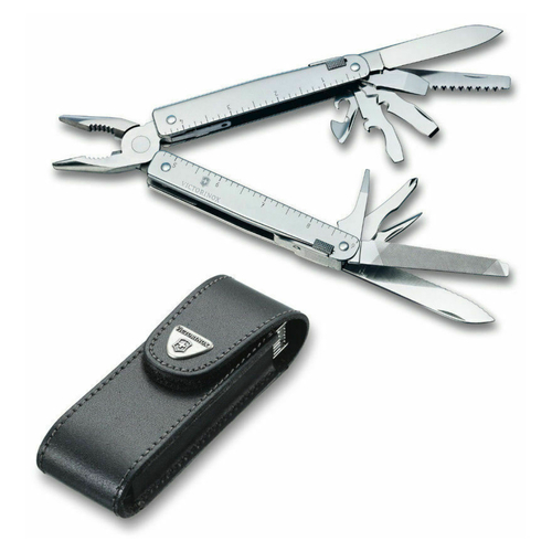 Victorinox Swiss Tool Multi-Tool Stainless & Leather Pouch - 35200