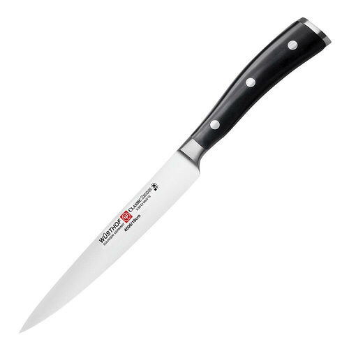 Wusthof Classic Ikon 16cm Flexible Fillet Knife - Black