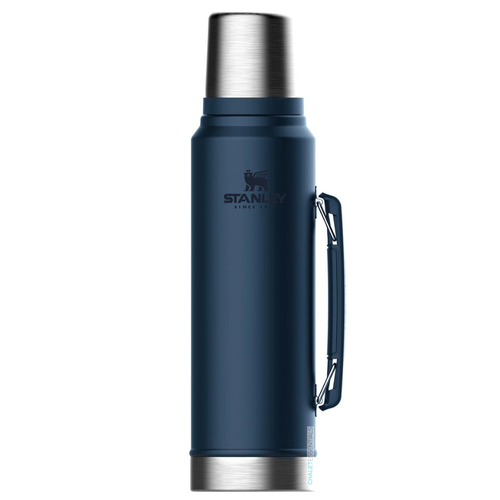 STANLEY CLASSIC VACUUM INSULATED 1L NIGHTFALL BLUE FLASK THERMOS BOTTLE