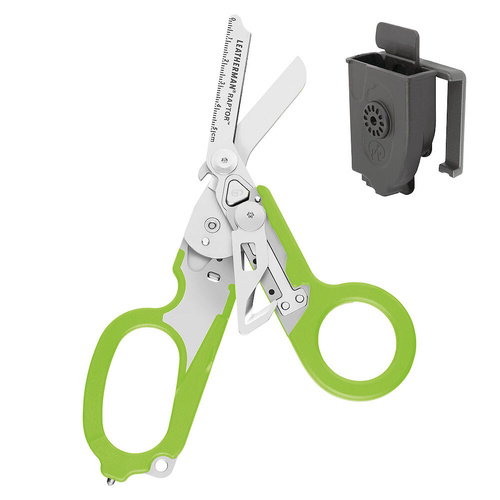 New Leatherman RAPTOR Multi Tool Folding Shears & Holster , GREEN