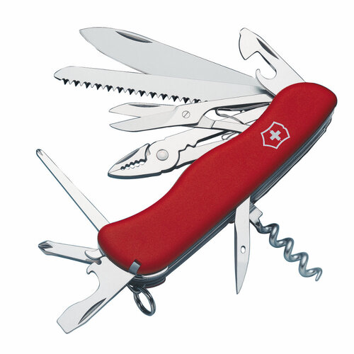 Victorinox Hercules Swiss Army Knife with Lock Blade - 18 Functions Red