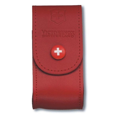 New Victorinox Swiss Army 5-8 Layers Red Leather Pouch