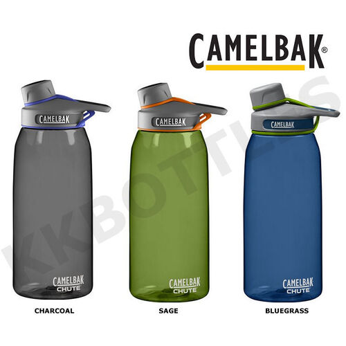 CAMELBAK CHUTE 1L 1000ML BPA FREE SPILL PROOF WATER BOTTLE - 3 COLOURS TO SELECT