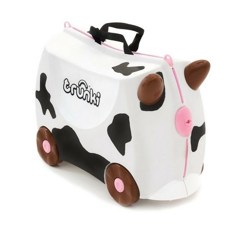 TRUNKI Ride on Kids Suitcase Luggage Toy Box FRIEDA COW