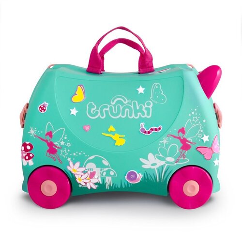 New TRUNKI Ride on Kids Suitcase Luggage Toy Box  - FLORA THE FAIRY