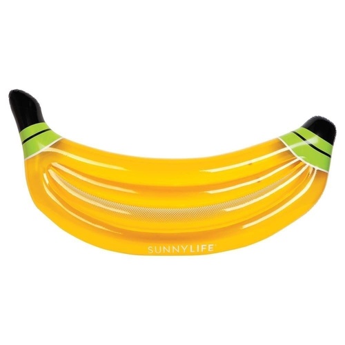 SUNNYLIFE LUXE BANANA Lie on Inflatable Pool Toy Garden Beach Large Huge Yellow