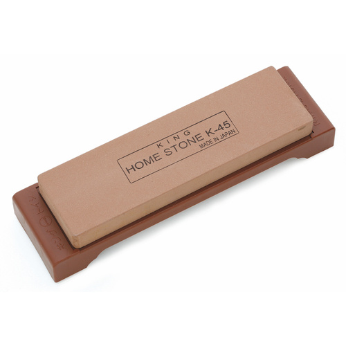 Global King K-45 Water Whetstone Deluxe Stone Knife Sharpener - 1000 Grit
