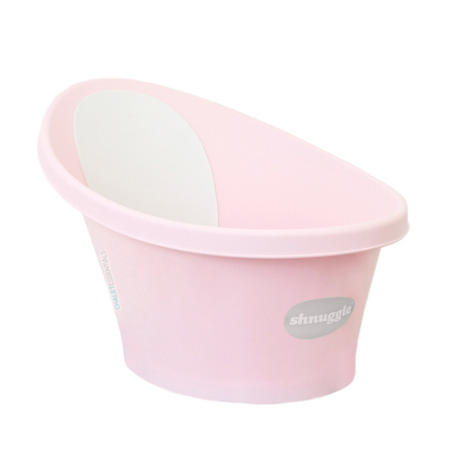 Shnuggle Baby Bath w/ Backrest & Bum Bump Support Rose Pink Free Ship