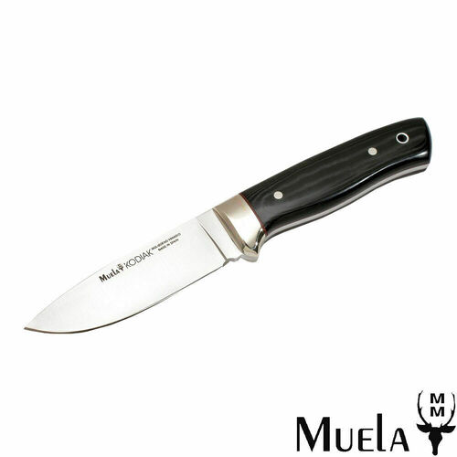 New Muela Kodiak 10M Fishing Hunting Knife , Black Micarta Handle