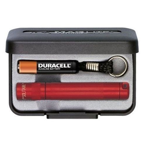 MAGLITE SOLITAIRE 1AAA FLASHLIGHT RED MADE IN USA