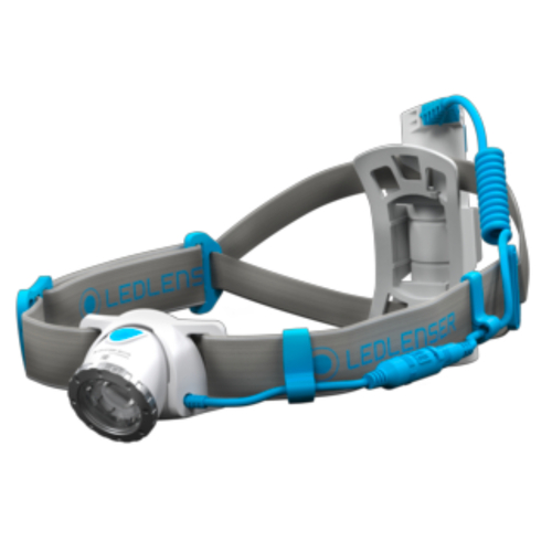 LED LENSER NEO10R Head Torch RECHARGEABLE Headlamp  - BLUE 600 Lumens