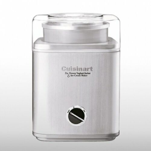 CUISINART ICE CREAM YOGHURT MAKER 2 LITRE STAINLESS STEEL 46511