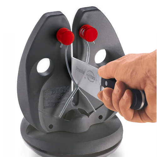 New F Dick Rapid Action Steel With Stand Professional Knife Sharpener