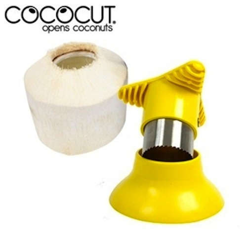 NEW COCOCUT OPENS COCONUT SAFE AND EASY OPENER - YELLOW COLOUR SAVE!  53592