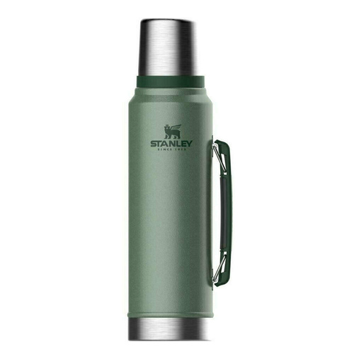 2 PACK X STANLEY CLASSIC 1L INSULATED VACUUM THERMOS FLASK BOTTLE - GREEN 