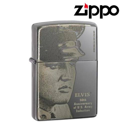 New Zippo Elvis Presley Military 50th Anniversary Of US Army Induction Lighter