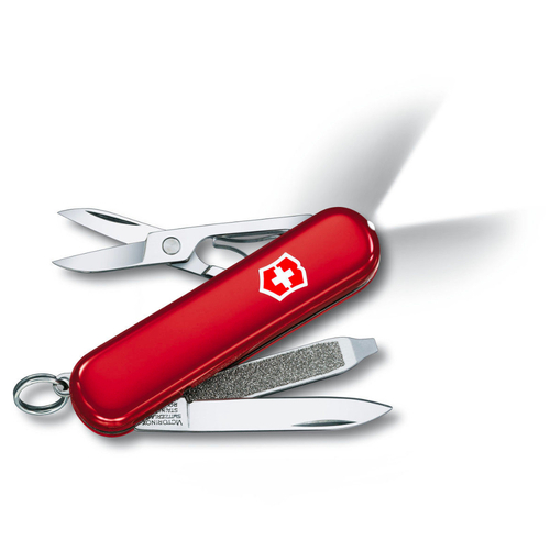 NEW VICTORINOX SWISS ARMY KNIFE CLASSIC SD - RED TRANSLUCENT SWISSLITE