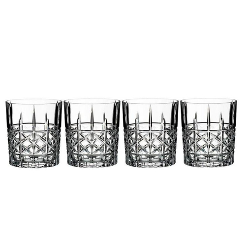 Marquis by Waterford Brady Crystalline Old Fashion Whiskey Tumbler , Set of 4