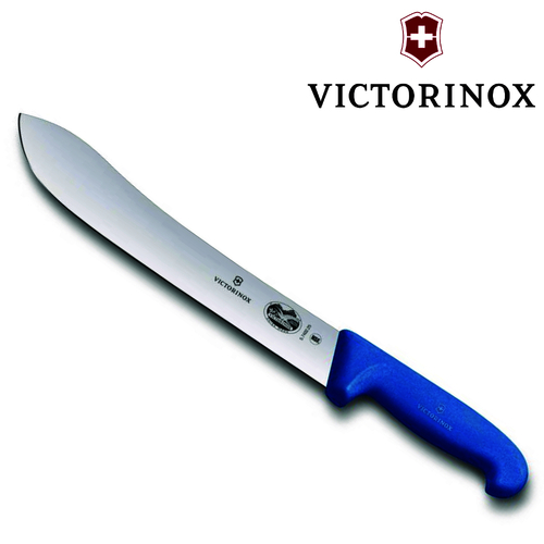 VICTORINOX 31CM FIBROX BLUE HANDLE CARVING BUTCHER'S KNIFE 5.7402.31 SAVE!
