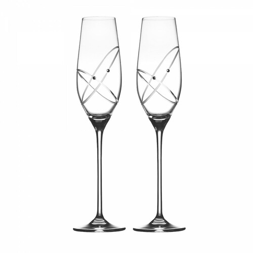 ROYAL DOULTON PROMISES FLUTES WITH THIS RING CHAMPAGNE FLUTE 160ML -  SET OF 2 
