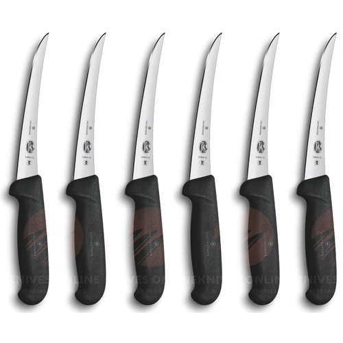 NEW VICTORINOX 6 x 15CM 6" BONING KNIFE KNIVES FIBROX CURVED NARROW 5.6603.15