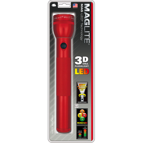 NEW MAGLITE 3D CELL RED LED FLASHLIGHT ST3D036 MADE IN USA
