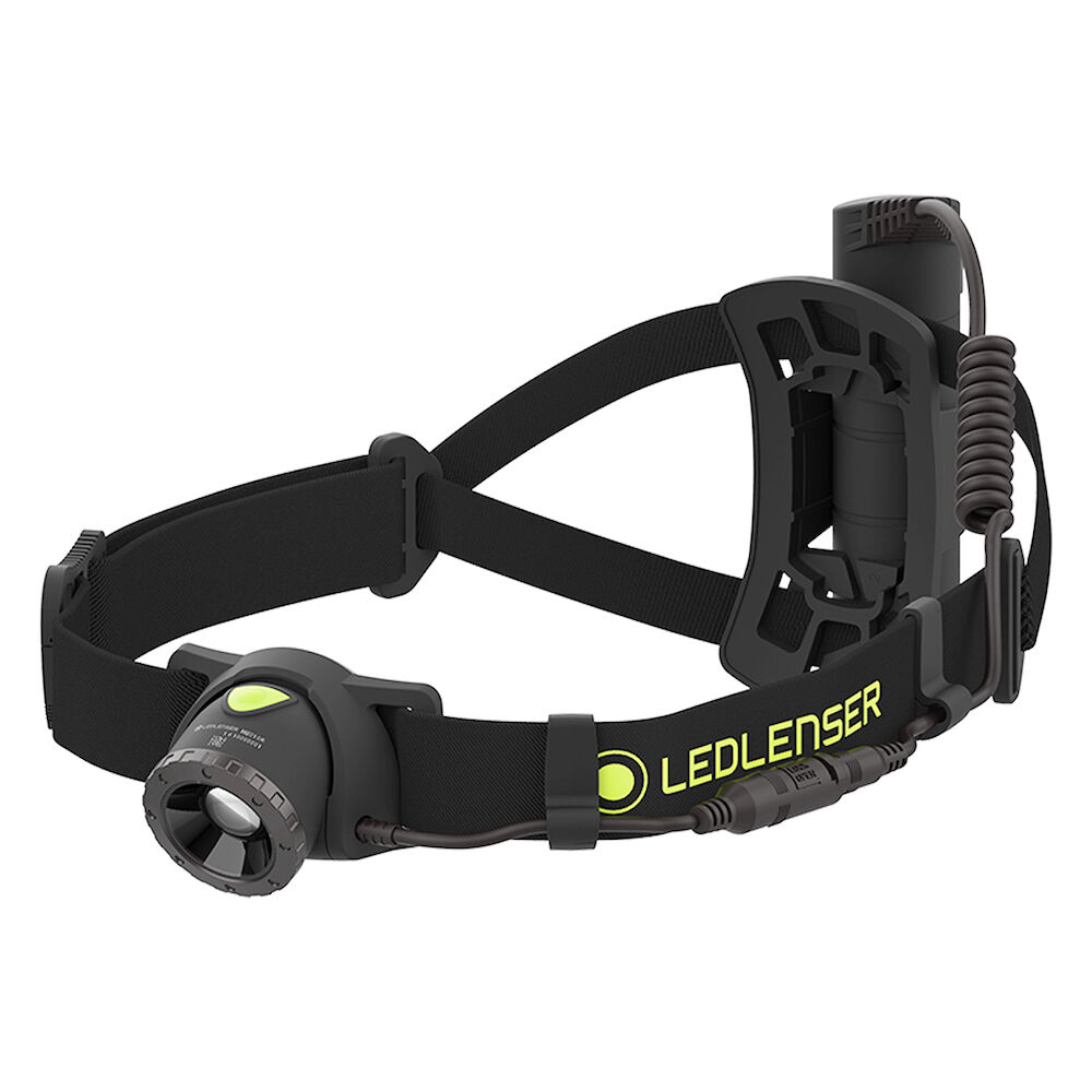 LED LENSER NEO10R Head Torch RECHARGEABLE Headlamp - BLACK 600 Lumens ...