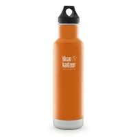 KLEAN KANTEEN CLASSIC INSULATED 20OZ 592ML CANYON ORANGE BPA FREE WATER BOTTLE 