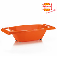 Borner Slice & Serve Bowl Holder for Mandolin Slicer - Orange