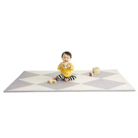 New Skip Hop Playspot Geo Foam Floor Tiles Play Mat Kids Baby Play - Grey / Cream  