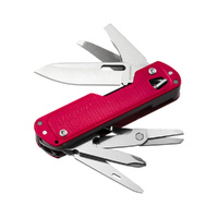 Leatherman FREE T4 Multi-Tool Stainless Crimson  , 12 Tools