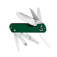 Leatherman FREE T4 Multi-Tool Stainless Evergreen  , 12 Tools