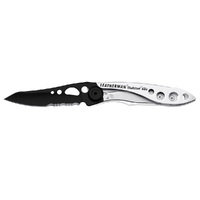 Leatherman SKELETOOL KBX Folding Knife Combo Blade , Black / Silver