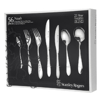 Stanley Rogers Noah 56pc Stainless Steel Cutlery Set 56 Piece