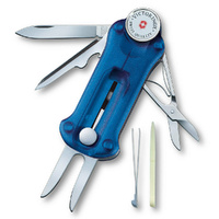 Victorinox Swiss Army Knife Sport Golf Tool Marker Divot Repair - Blue