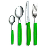 Victorinox 24 Piece Steak Knife Table Cutlery Set 24pc - Green