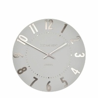 Thomas Kent Mulberry Silver Cloud Grey 30cm Wall Clock