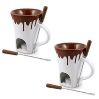 Swissmar Nostalgia 8 Piece Mug Fondue 8pc - Set of 2