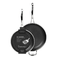 New Stanley Rogers Matrix 26cm & 32cm Frypan Non-Stick Suits Induction , 2pc