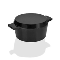 Stanley Rogers Cast Iron French Oven Grill Duo 24cm / 3.5L - Onyx